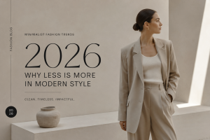 “Minimalist fashion trends 2026 with neutral capsule wardrobe outfits”