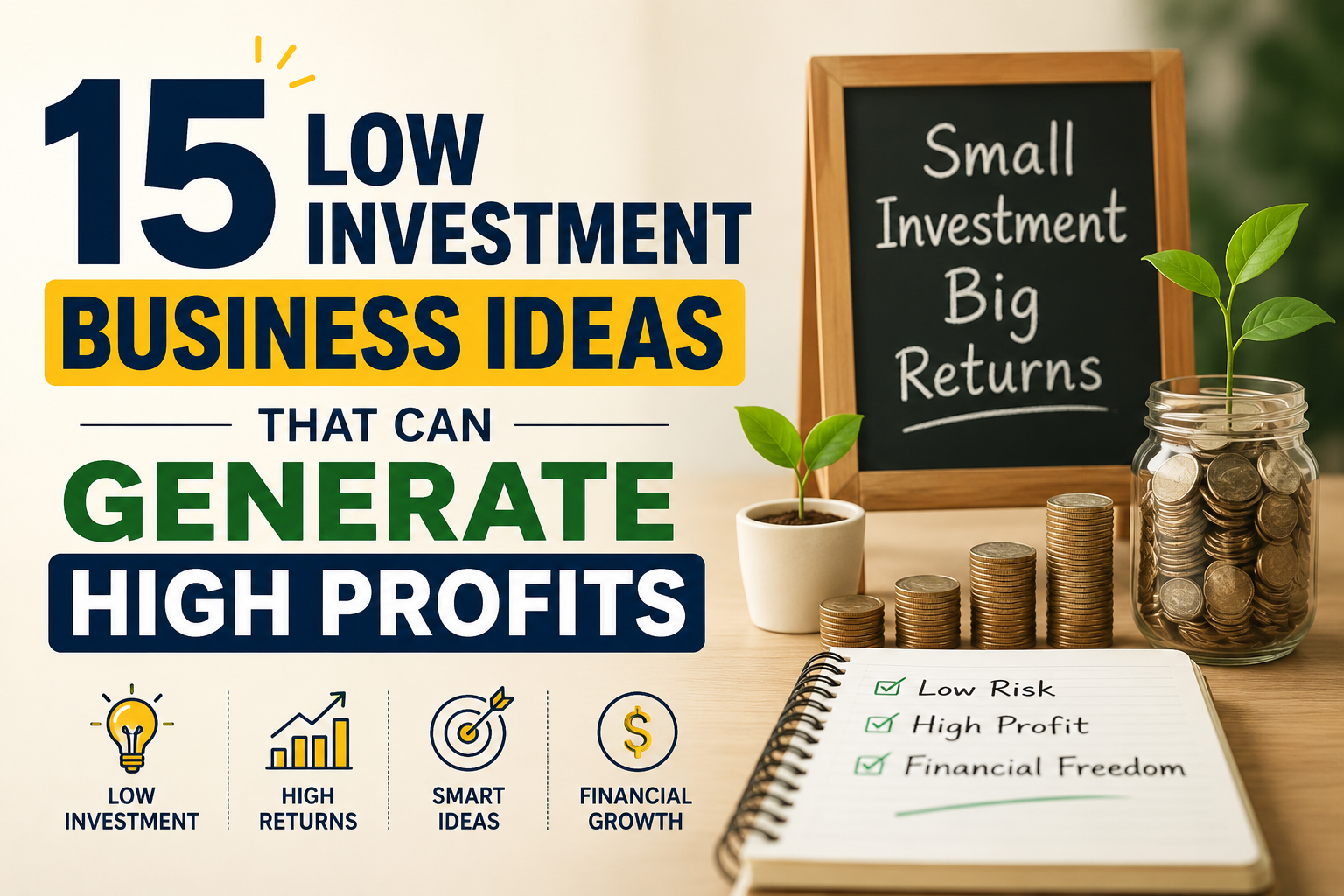 low investment business ideas for beginners starting a small business